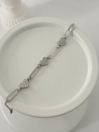 Özel Seri Silver Kalp Bileklik