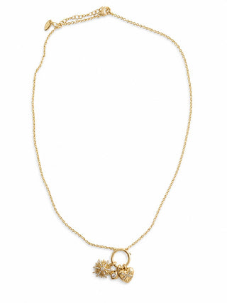 14k Gold Kalp Kutup Yıldızı Charm Kolye