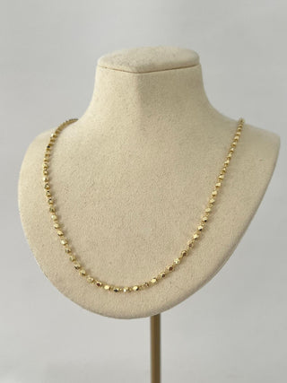 14K Gold Küp Dorika Kolye