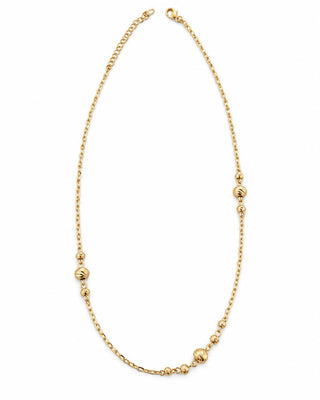 14K Gold Topçuk Detay Kuyumcu Model Kolye