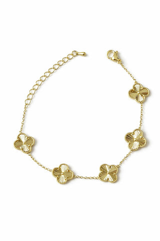 Marka Model 14K Gold Yonca Bileklik