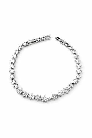 Silver Yarı Taşlı Yıldız Bileklik