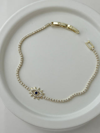 14K Gold Göz Su Yolu Bileklik