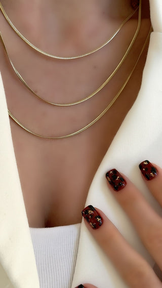 14K Gold İnce Form İtalyan Zincir Kolye