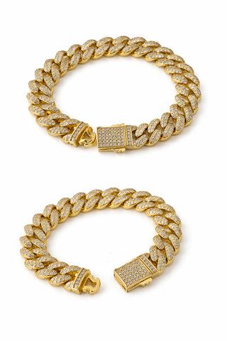 14K Gold Taşlı Gurmet Bileklik