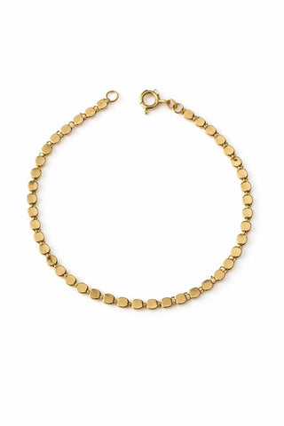 14K Gold Petek Desen Bileklik