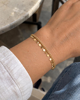 14K Gold Tamtur Pul Bileklik