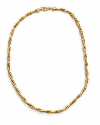 Gold Burgu Desen Kolye