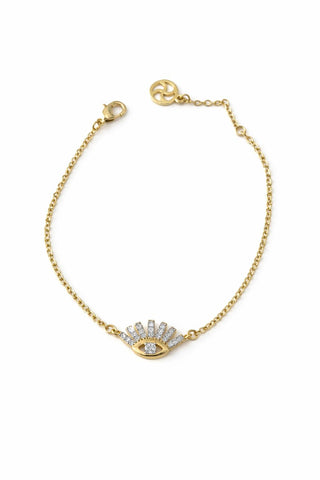 14K Gold Göz Figürlü Bileklik