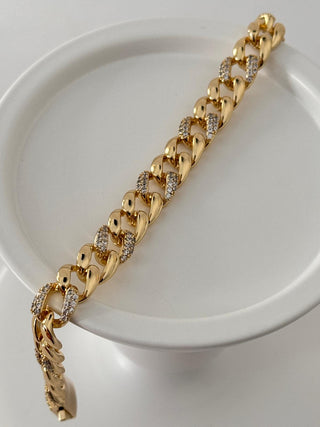 14K Gold Yarı Taşlı Gurmet Bileklik