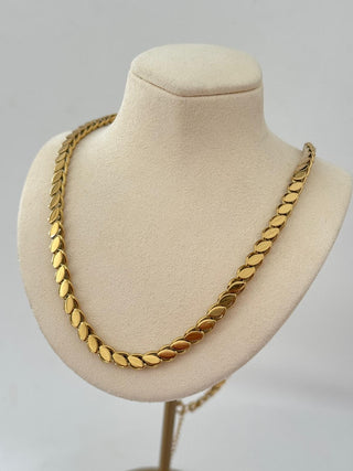 Çelik Gold Arpa Zincir Kolye