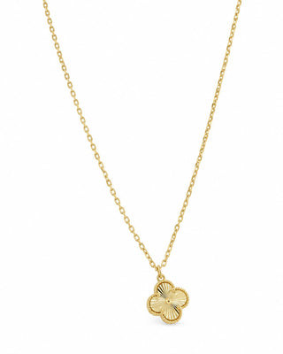 14K Gold Marka Model Tekli Yonca Kolye