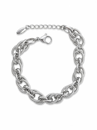 Silver Burgu Desen Zincir Bileklik