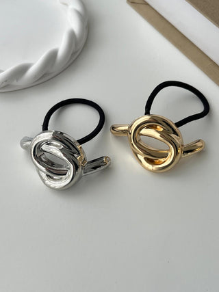 Düğüm Desen Lastik Metal Toka