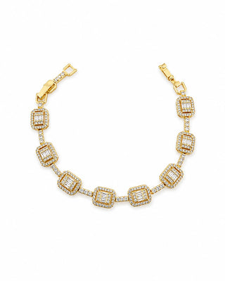 14K Gold Tamtur Baget Taş Bileklik