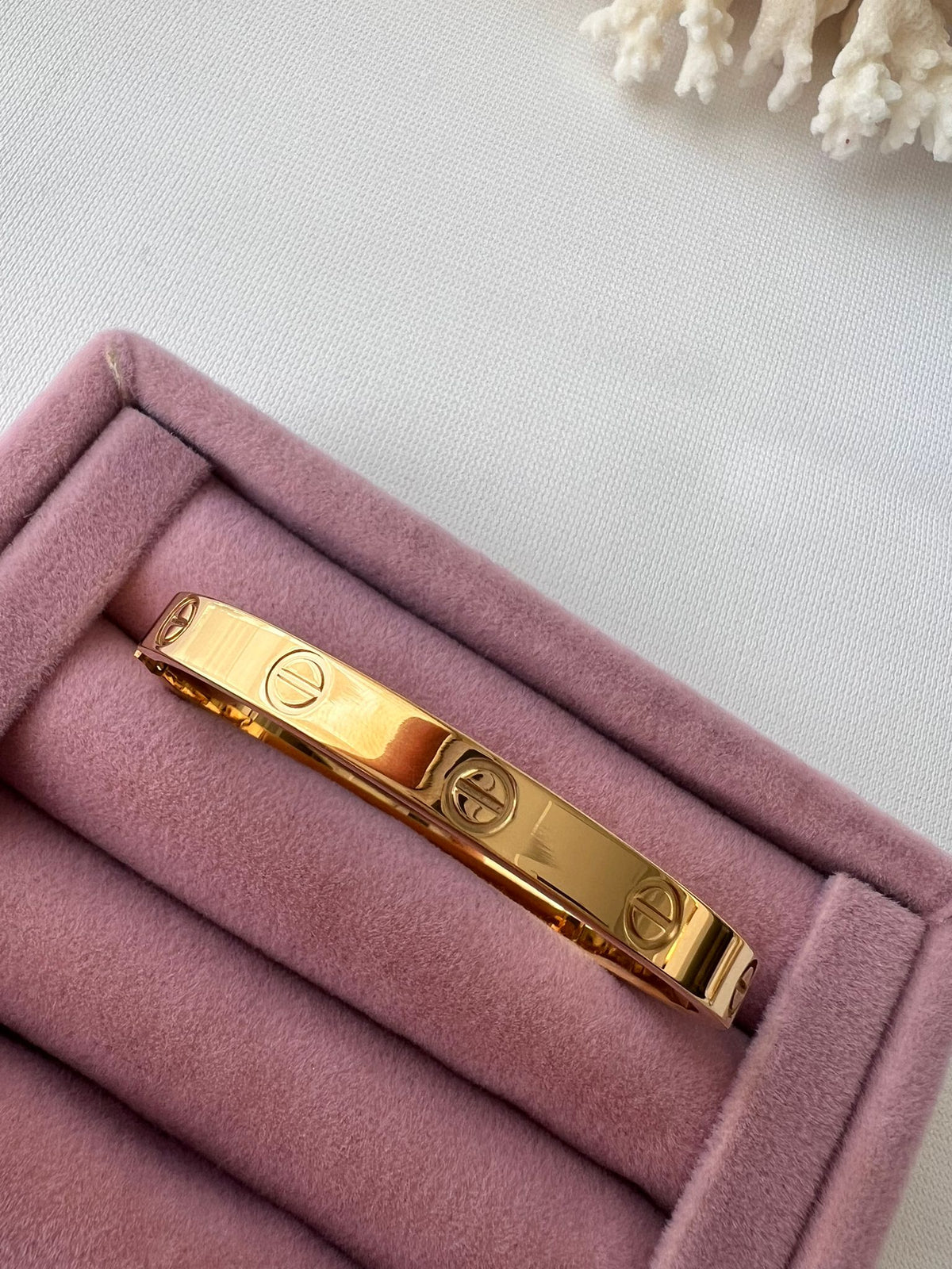 Gold Taşsız Cartier Kelepçe