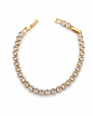 14K Gold Badem Taş Zirkon Bileklik