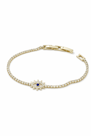 14K Gold Göz Su Yolu Bileklik