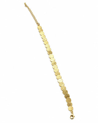 14K Gold Ezme Plaka Bileklik