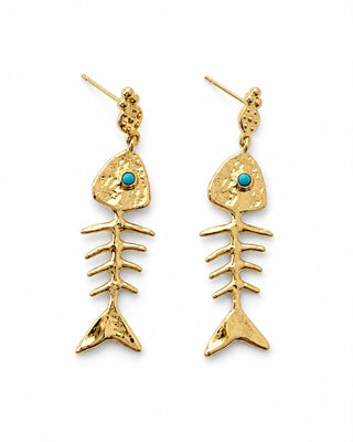 Gold Balık Küpe