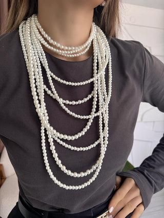 Çoklu Tasarım İnci Kolye