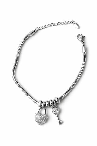 Silver Pandora Kalp Anahtar Charm Bileklik