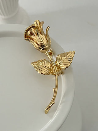 Gold Gül Broş