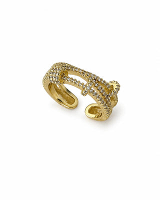 Gold Taşlı Marka Model Yüzük