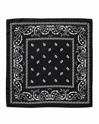 Siyah Desenli Fular 70x70