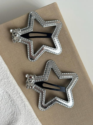 Silver Yıldız 2li Pens Toka