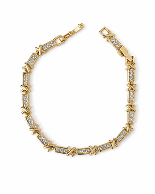 14K Gold X Desen Bileklik