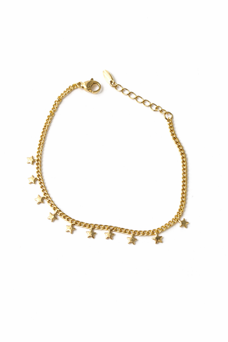 14K Gold Yıldız Charm Bileklik