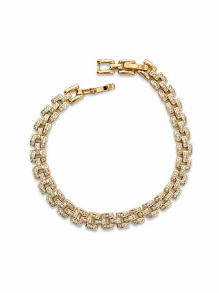 14K Gold Taşlı Marka Model Bileklik