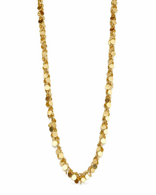 14K Gold Pul Detay Kolye