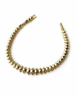 14K Gold Piramit Desen Bilekik