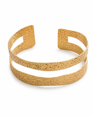 Gold Ezme Desen Kelepçe