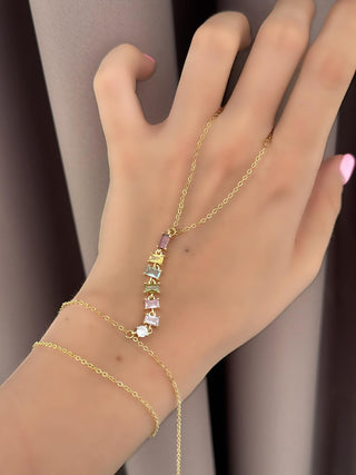 Renkli Taşlı Gold Şahmeran