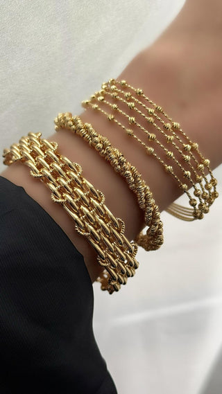 14K Gold Hasır Kelepçe Modelleri