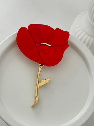 Kırmızı Gelincik Broş