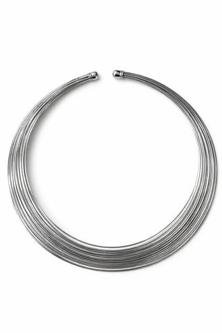 Silver Çoklu Görünüm Choker Kolye