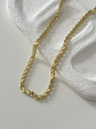 14K Gold Arpa Zincir Kolye 45cm