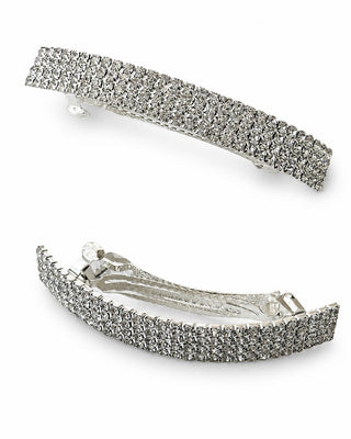 Silver Taşlı Otomatik Mandal Toka