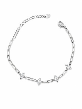 Silver Üçgen Taş Bileklik