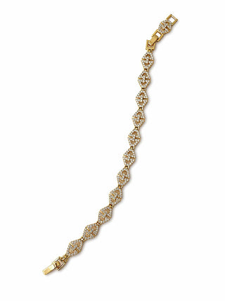 14K Gold Üçgen Taşlı Bileklik