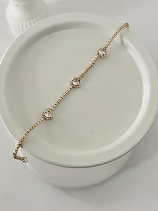 Gold Çoklu Kalp Pandora  Bileklik