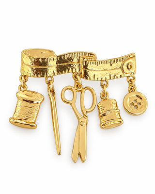 Gold Tasarım Terzi Temalı Broş