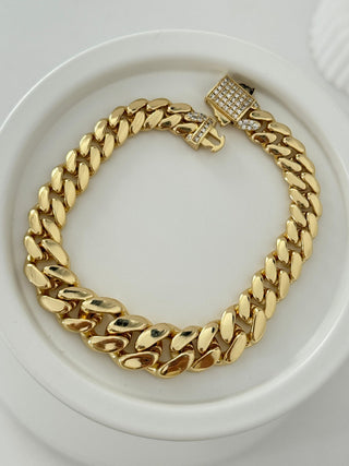 14K Gold Asimetrik Gurmet Bileklik
