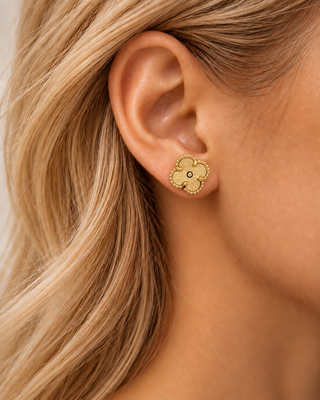 14K Gold Yonca Küpe