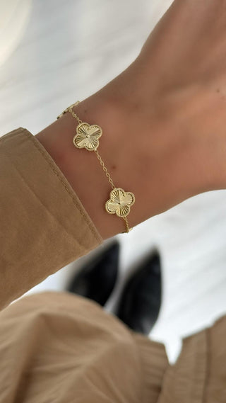 14K Gold Yonca Bileklik
