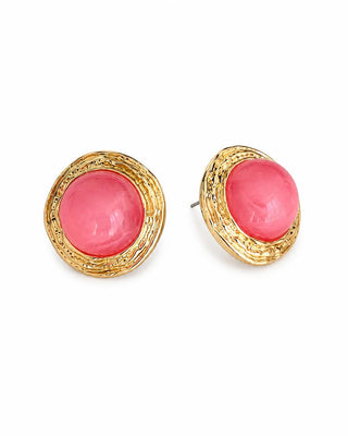 Pembe Gold Yuvarlak Form Marka Küpe